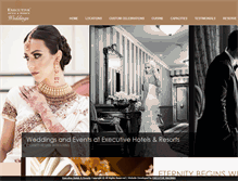 Tablet Screenshot of executiveweddings.net